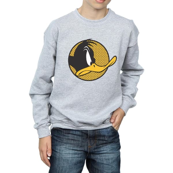 Looney Tunes Pojkar - Daffy Duck - Sweatshirt med prickig profil