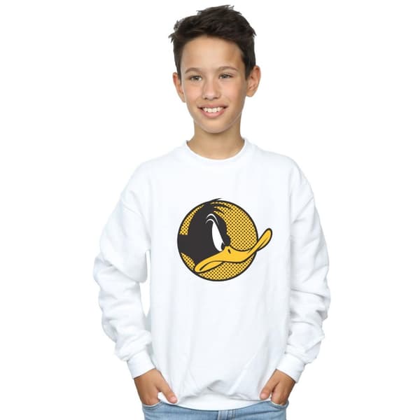 Looney Tunes Pojkar - Daffy Duck - Sweatshirt med prickig profil