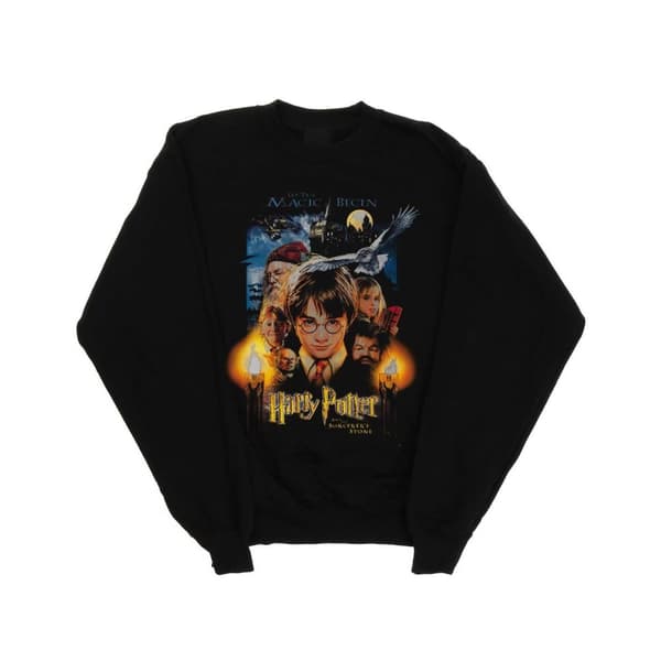 Harry Potter Mens The Sorcerer´s Stone Poster Sweatshirt Black 3XL