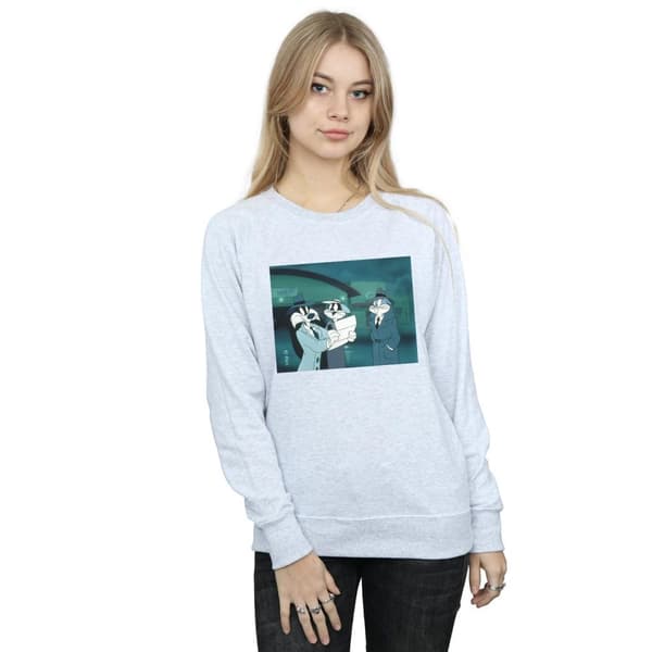 Looney Tunes Womens/Ladies Bugs Bunny Sylvester Letter Sweatshirt