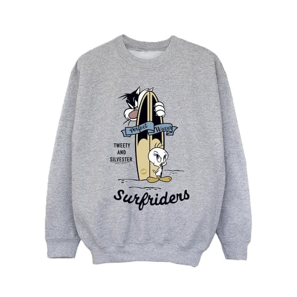 Looney Tunes Girls Tweety And Sylvester Perfect Waves Sweatshirt