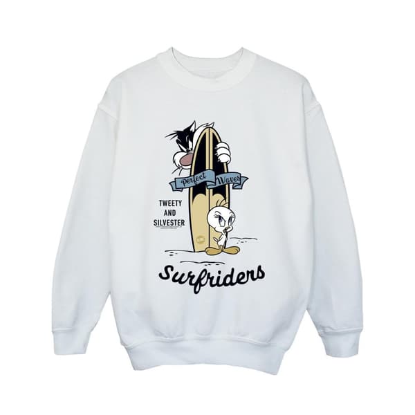 Looney Tunes Girls Tweety And Sylvester Perfect Waves Sweatshirt