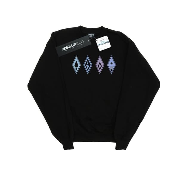 Disney Girls Frozen 2 Elements Symbols Sweatshirt