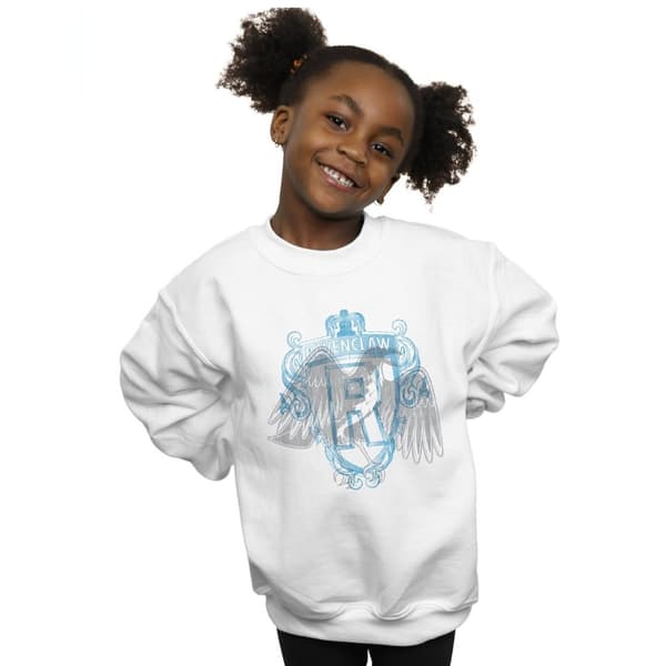 Harry Potter Girls Ravenclaw Raven Crest Sweatshirt
