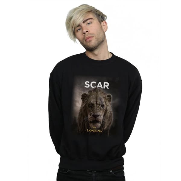 Disney Mens The Lion King Movie Scar Poster Sweatshirt
