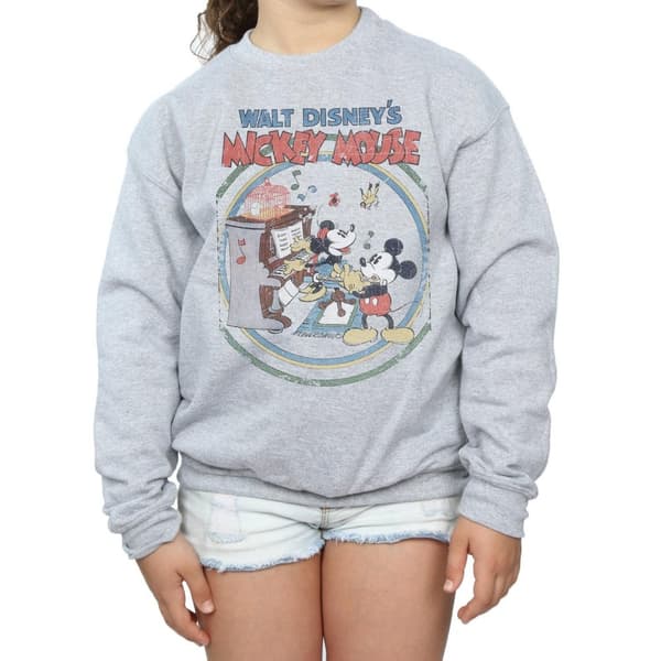 Disney Girls Mickey Mouse Piano Sweatshirt