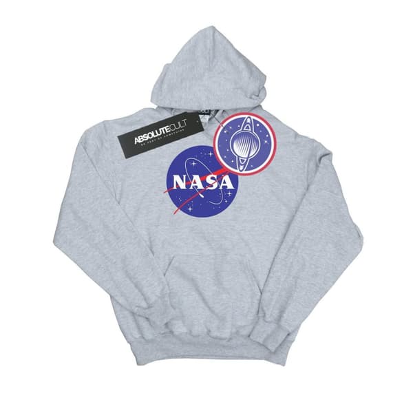 NASA Classic Insignia Logo Hoodie för herrar Sports Grey S
