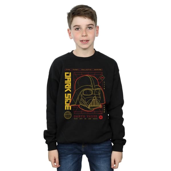 Star Wars Boys Darth Vader Dark Grid Sweatshirt