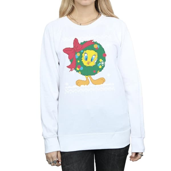 Looney Tunes Womens/Ladies Tweety Pie Christmas Fair Isle Sweatshirt