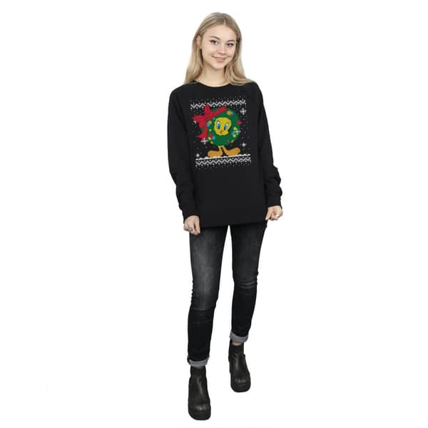 Looney Tunes Womens/Ladies Tweety Pie Christmas Fair Isle Sweatshirt