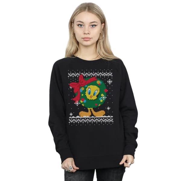 Looney Tunes Womens/Ladies Tweety Pie Christmas Fair Isle Sweatshirt