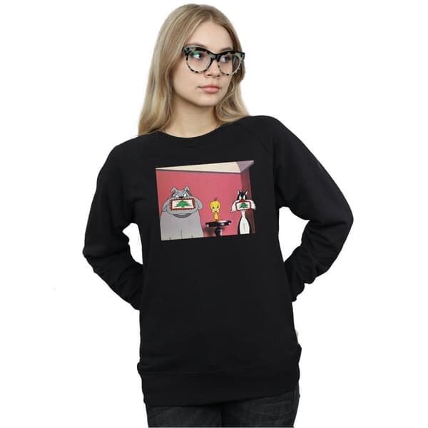 Looney Tunes Womens/Ladies Christmas Postcard Sweatshirt