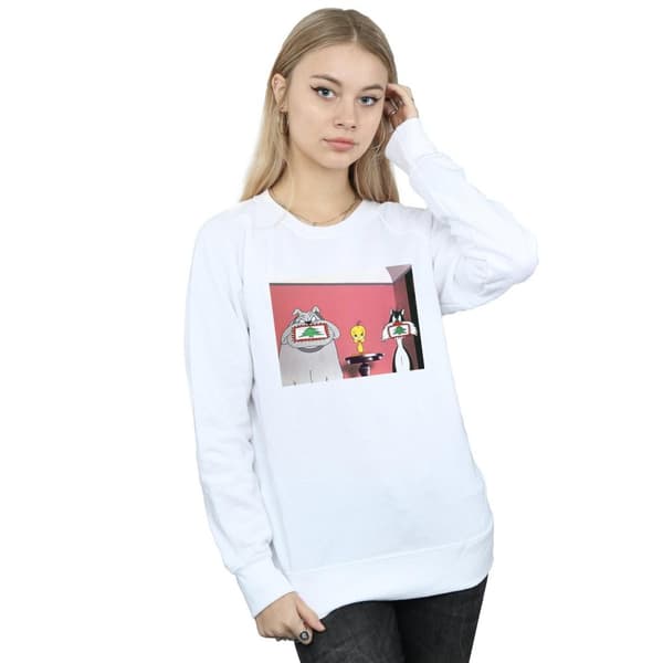 Looney Tunes Womens/Ladies Christmas Postcard Sweatshirt