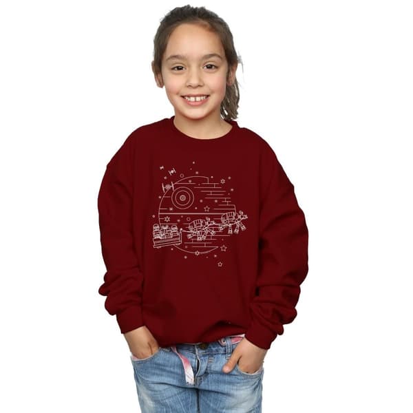 Star Wars Dödsstjärnan Sleigh Sweatshirt för flickor