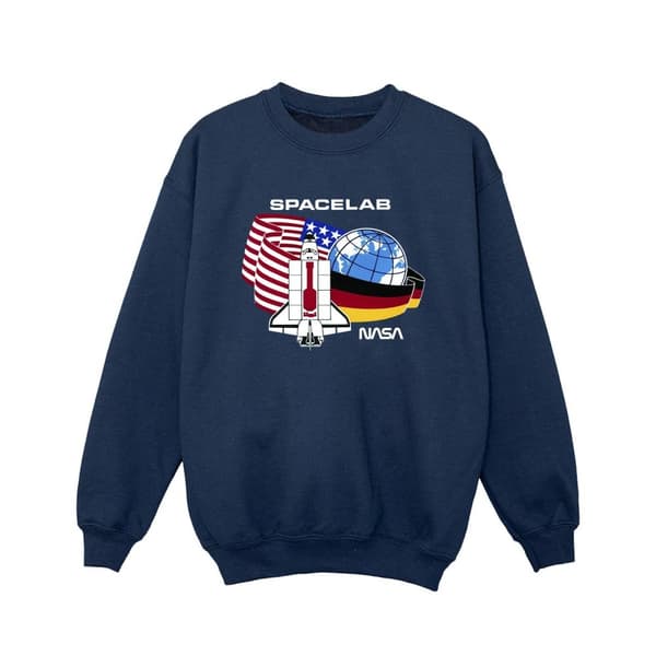 NASA Rymdlaboratoriet-tröja för flickor Navy Blue 9-11 Years