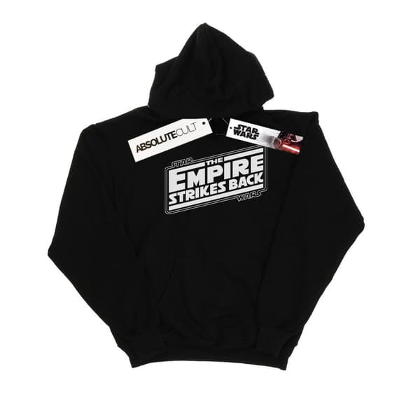 Star Wars Mens The Empire Strikes Back Logo Hoodie Black 5XL