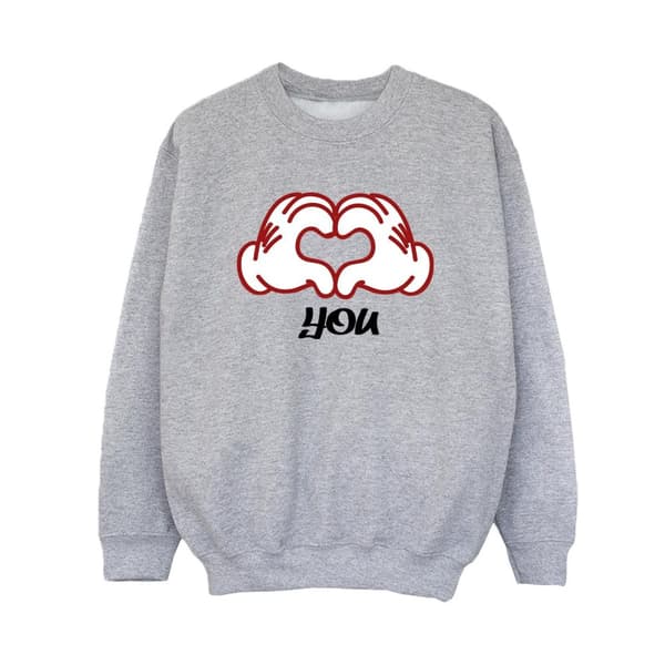 Disney Pojkar Musse Pigg Love You Hands Sweatshirt