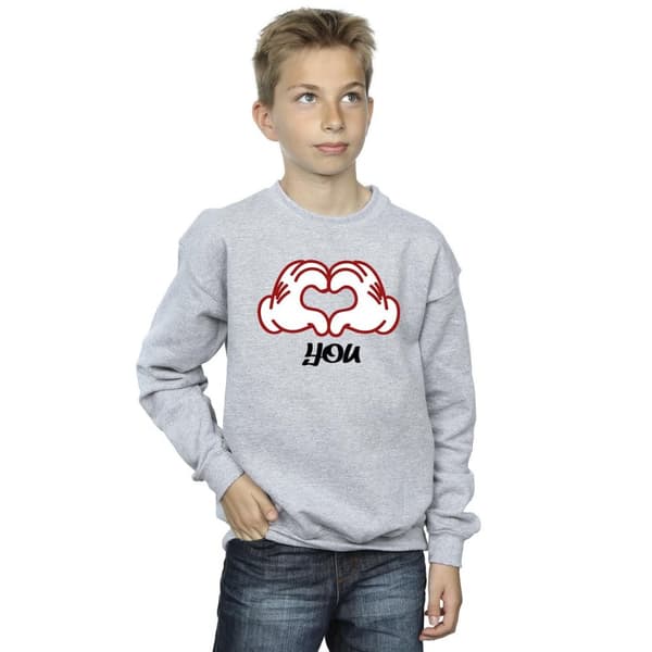 Disney Pojkar Musse Pigg Love You Hands Sweatshirt