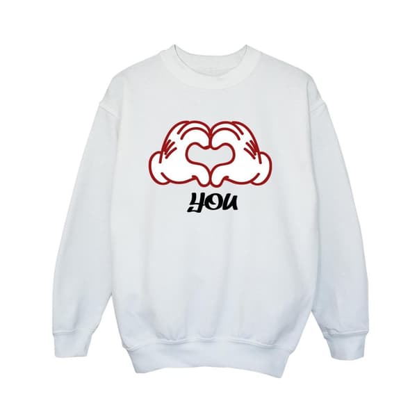 Disney Pojkar Musse Pigg Love You Hands Sweatshirt
