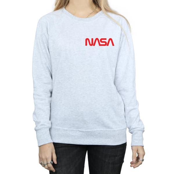 NASA Womens/Ladies Modern Logo Chest Sweatshirt