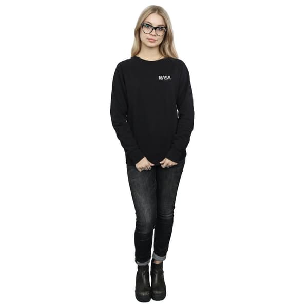 NASA Womens/Ladies Modern Logo Chest Sweatshirt