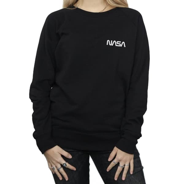 NASA Womens/Ladies Modern Logo Chest Sweatshirt