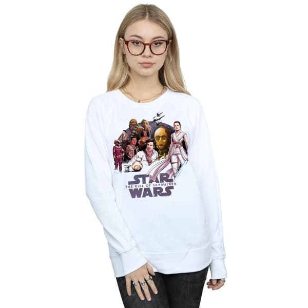 Star Wars: The Rise of Skywalker Womens/Ladies Star Wars The Rise Of Skywalker Resistance Rendered Group Sweatshirt