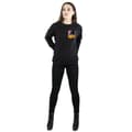 Miniatyrbild 5 av 5: Looney Tunes Dam/kvinnor Daffy Duck Face Sweatshirt med fuskficka