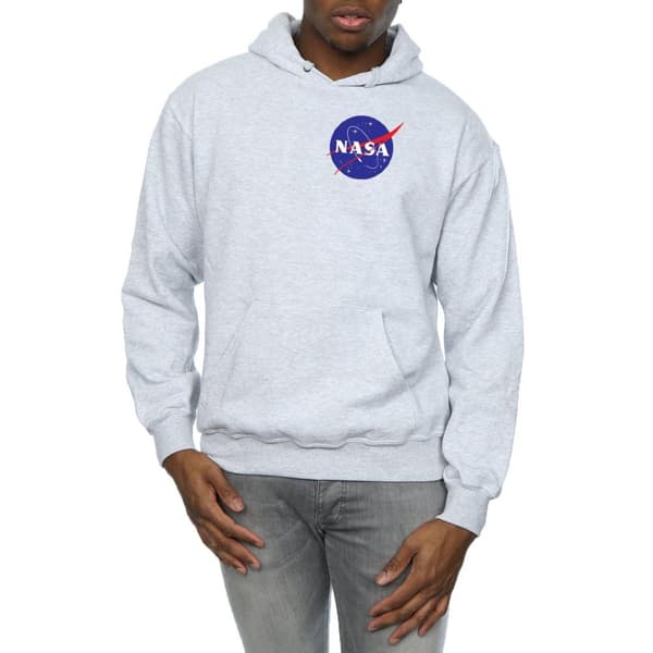 NASA Mens Classic Insignia Chest Logo Hoodie