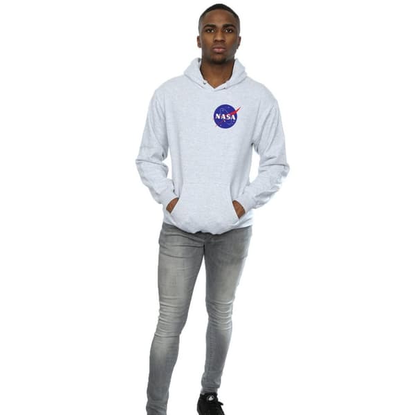 NASA Mens Classic Insignia Chest Logo Hoodie