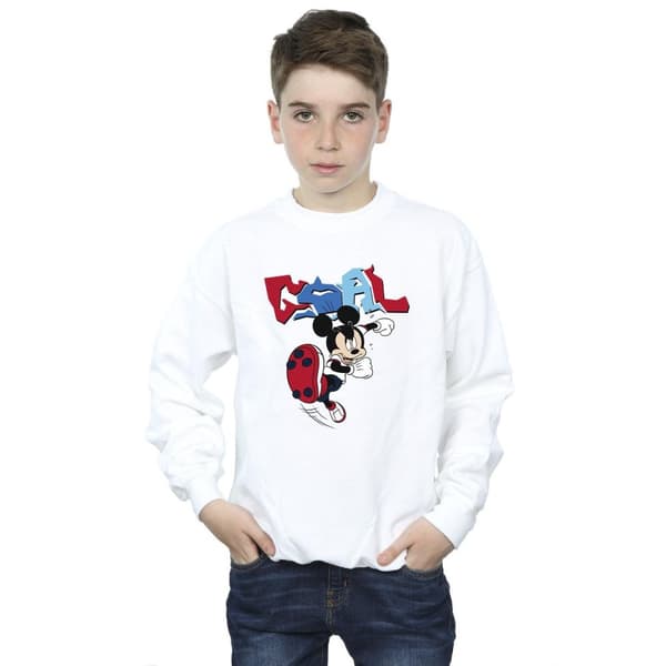 Disney Boys Mickey Mouse Goal Striker Pose Sweatshirt