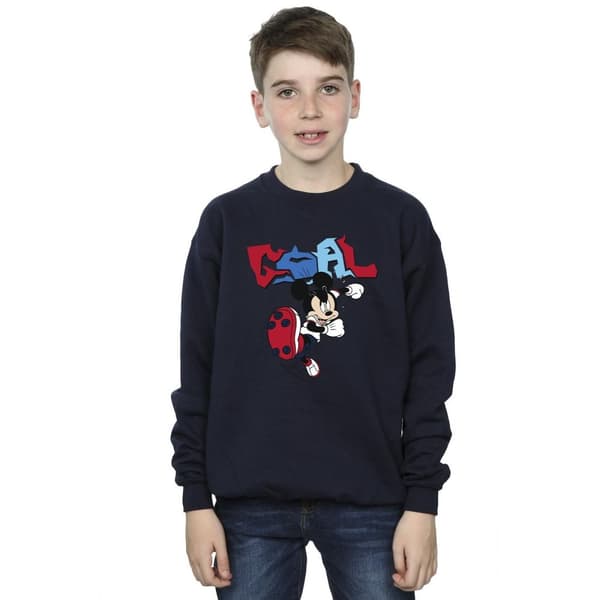 Disney Boys Mickey Mouse Goal Striker Pose Sweatshirt