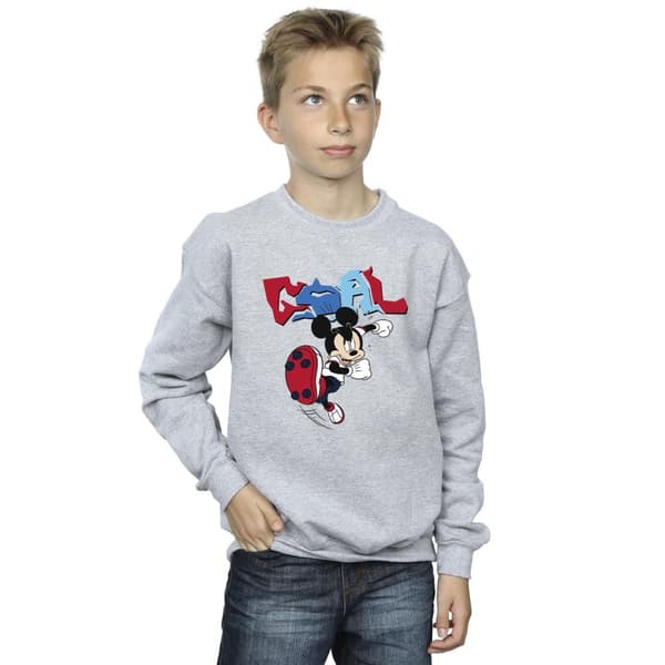 Disney Boys Mickey Mouse Goal Striker Pose Sweatshirt