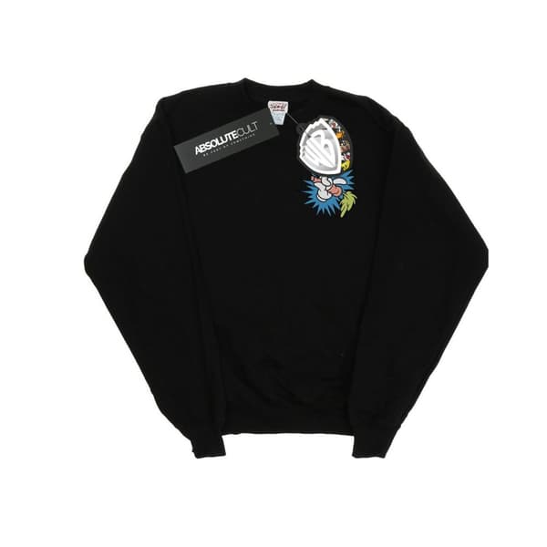 Looney Tunes Mens Bugs Bunny Carrot Breast Print Sweatshirt