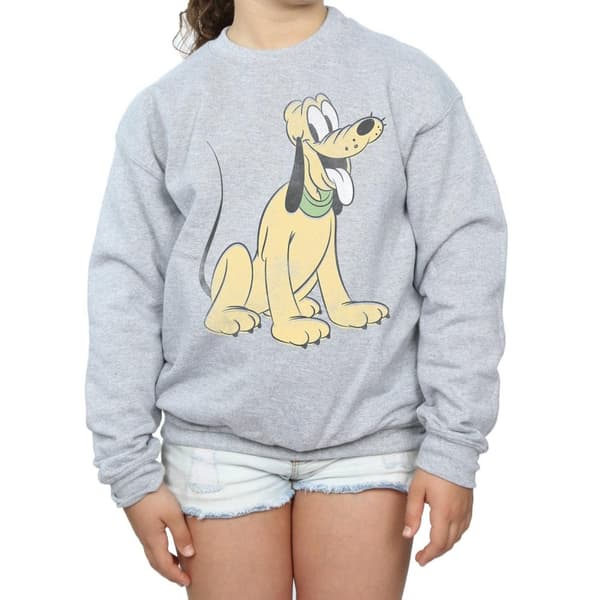 Disney Girls Pluto Sitting Sweatshirt
