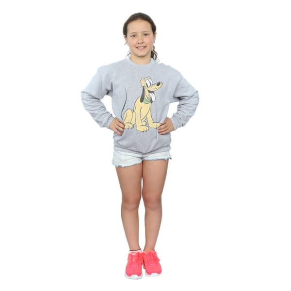 Disney Girls Pluto Sitting Sweatshirt