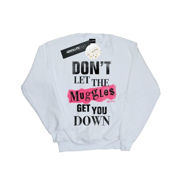 Harry Potter Boys Muggles Clippings Sweatshirt White 7-8 Years