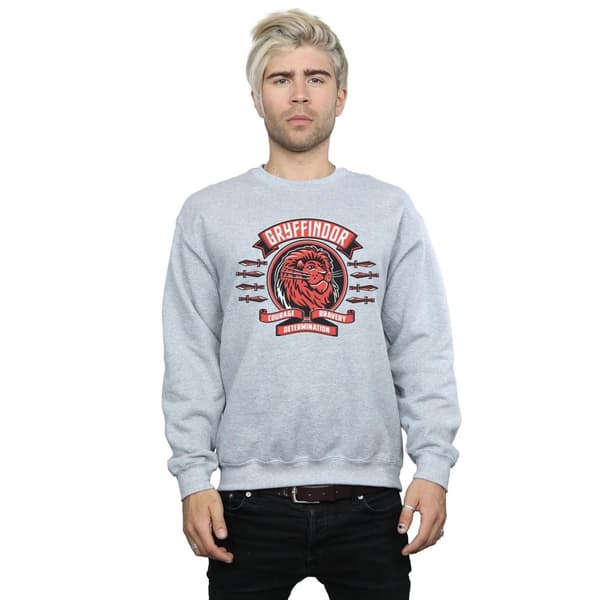 Harry Potter Mens Gryffindor Toon Crest Sweatshirt