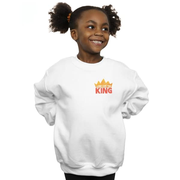Disney Girls The Lion King Movie Long Live Breast Print Sweatshirt