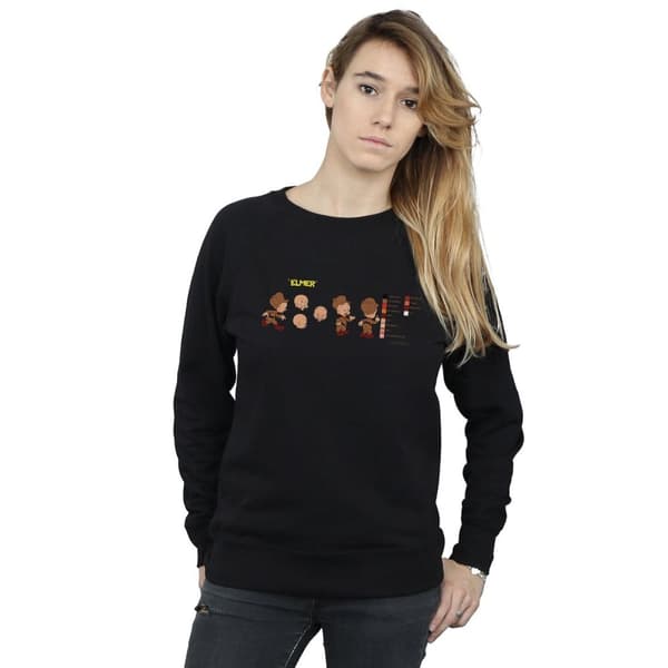 Looney Tunes Womens/Ladies Elmer Fudd Colour Code Sweatshirt