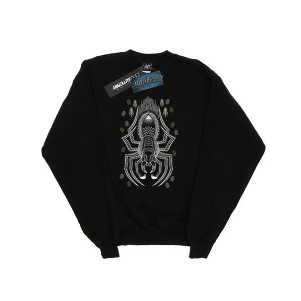 Harry Potter Girls Aragog Line Art Sweatshirt Black 9-11 Years