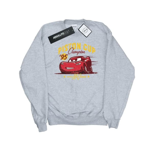 Disney Girls Cars Piston Cup Champion Sweatshirt Sports Grey 5-6 Years