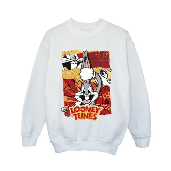 Looney Tunes Boys Bugs Rabbit Comic New Year Sweatshirt