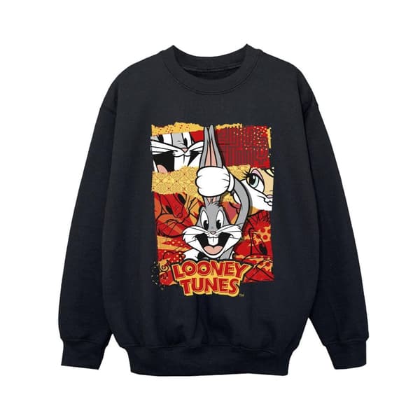 Looney Tunes Pojkar Bugs Rabbit Serietidning Nyår Sweatshirt