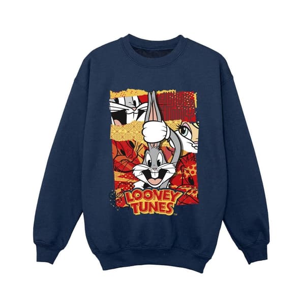 Looney Tunes Boys Bugs Rabbit Comic New Year Sweatshirt