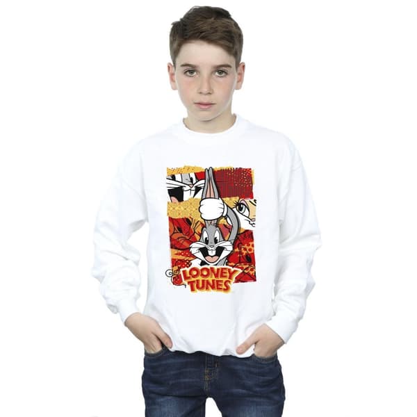 Looney Tunes Boys Bugs Rabbit Comic New Year Sweatshirt