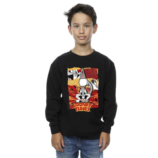 Looney Tunes Pojkar Bugs Rabbit Serietidning Nyår Sweatshirt