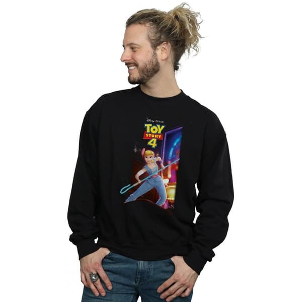 Disney Mens Toy Story 4 Bo Peep And Giggle McDimples Poster Sweatshirt
