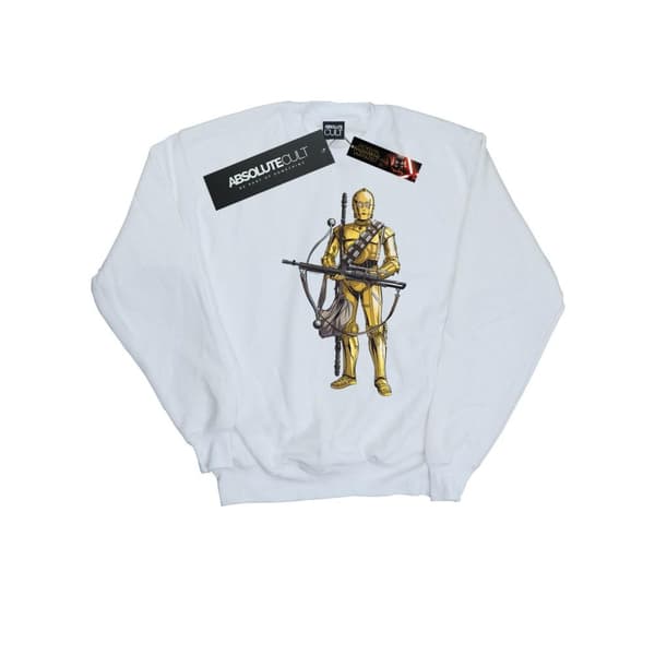 Star Wars: The Rise of Skywalker Womens/Ladies Star Wars The Rise Of Skywalker C-3PO Chewbacca Bow Caster Sweatshirt