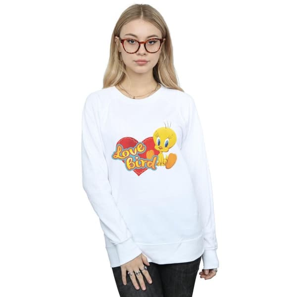 Looney Tunes Womens/Ladies Tweety Pie Valentine´s Day Love Bird Sweatshirt